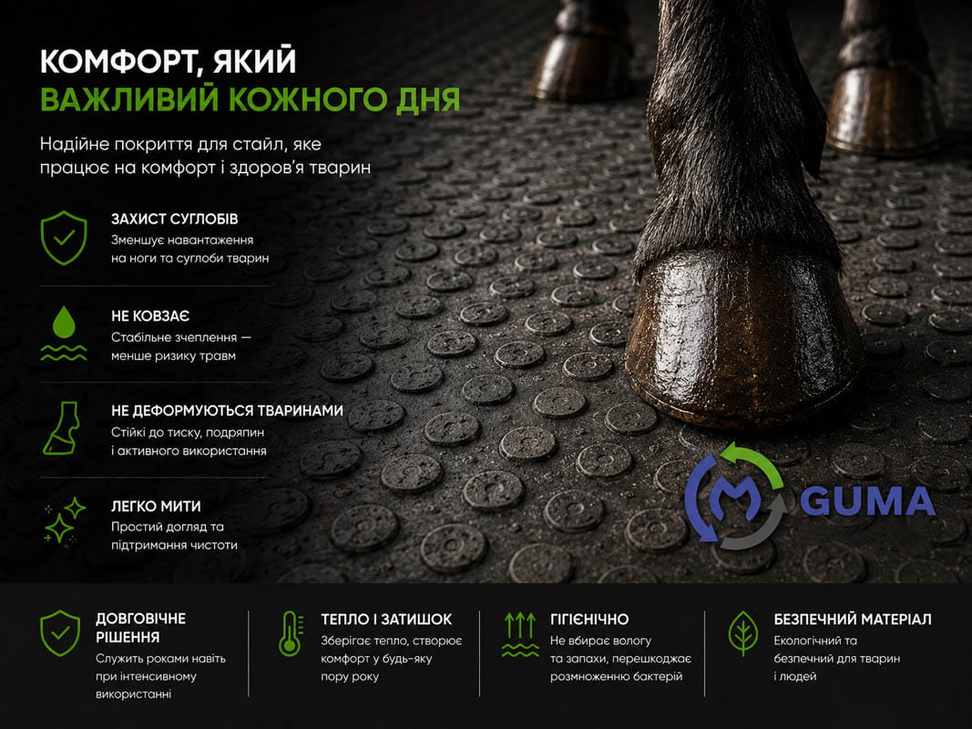 Гумові мати для ВРХ